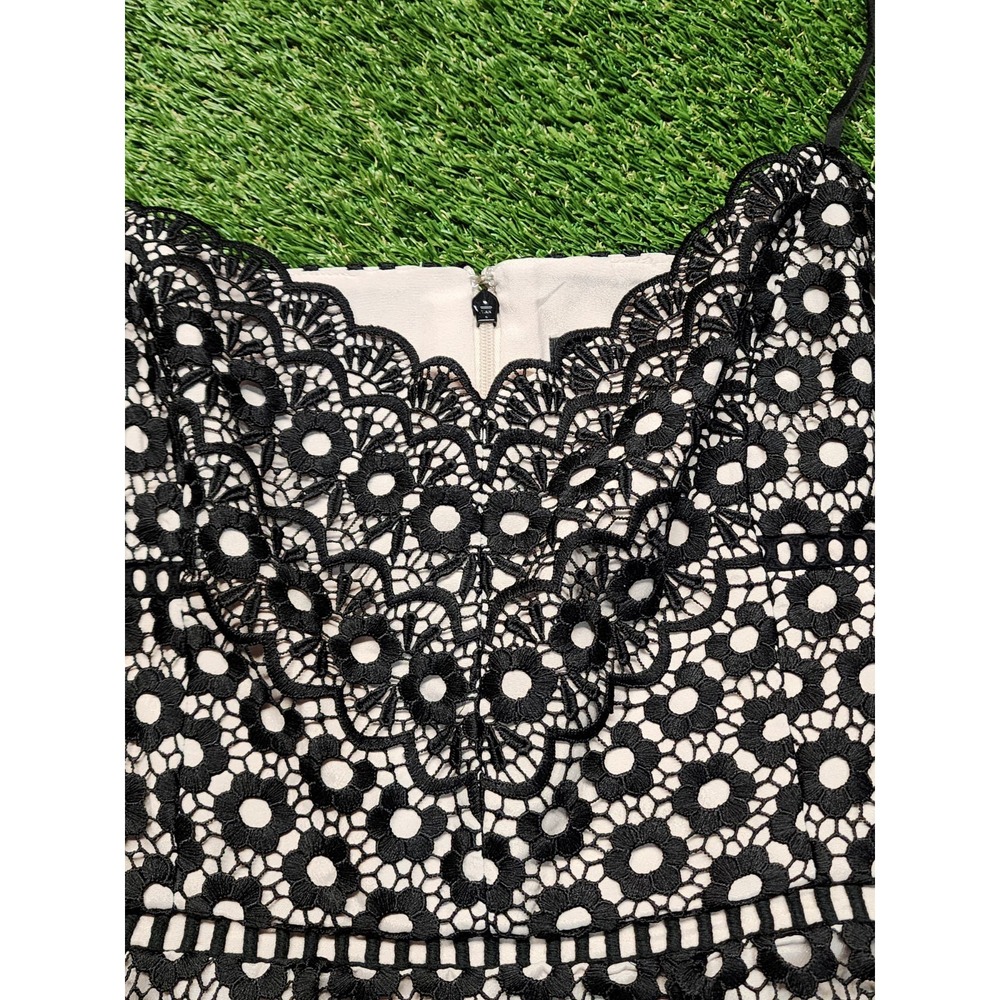 J. Crew Size 12 Daisy black lace spaghetti strap dress Cocktail - Picture 4 of 8